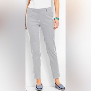 NEW!!! TALBOTS - Women's Curvy Light Gray Cropped Pants